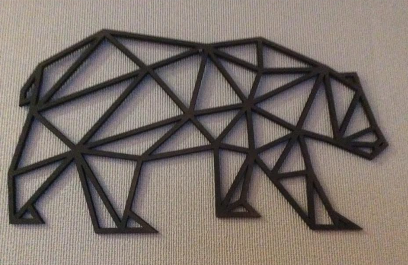 Geometrische wanddecoratie