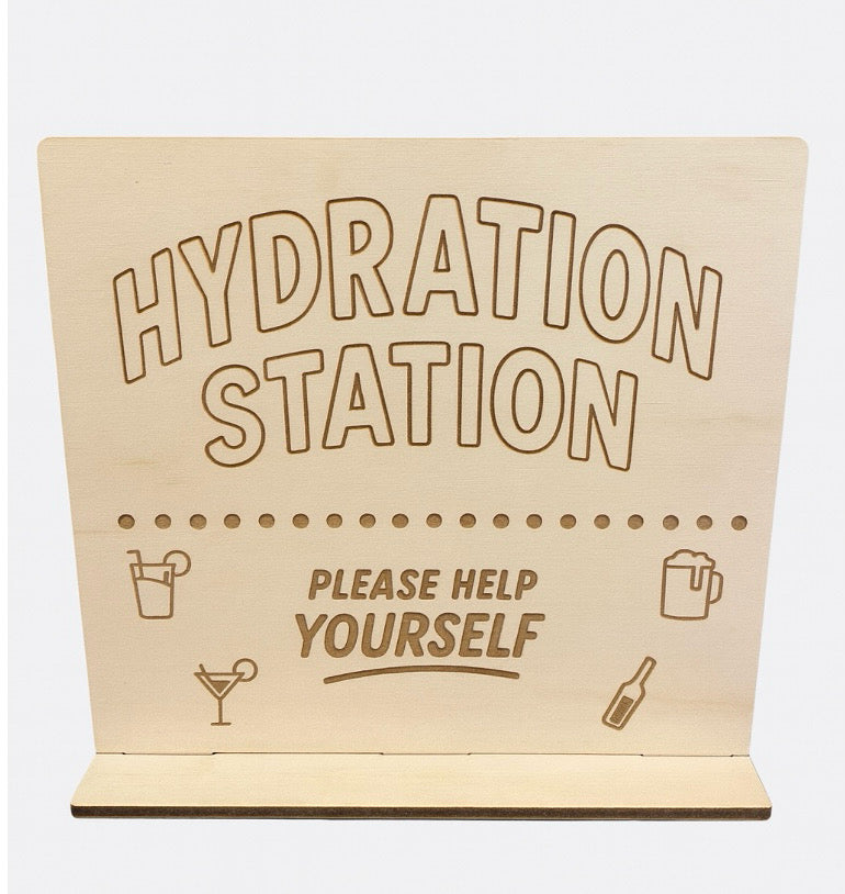 Hydration station staander op voet