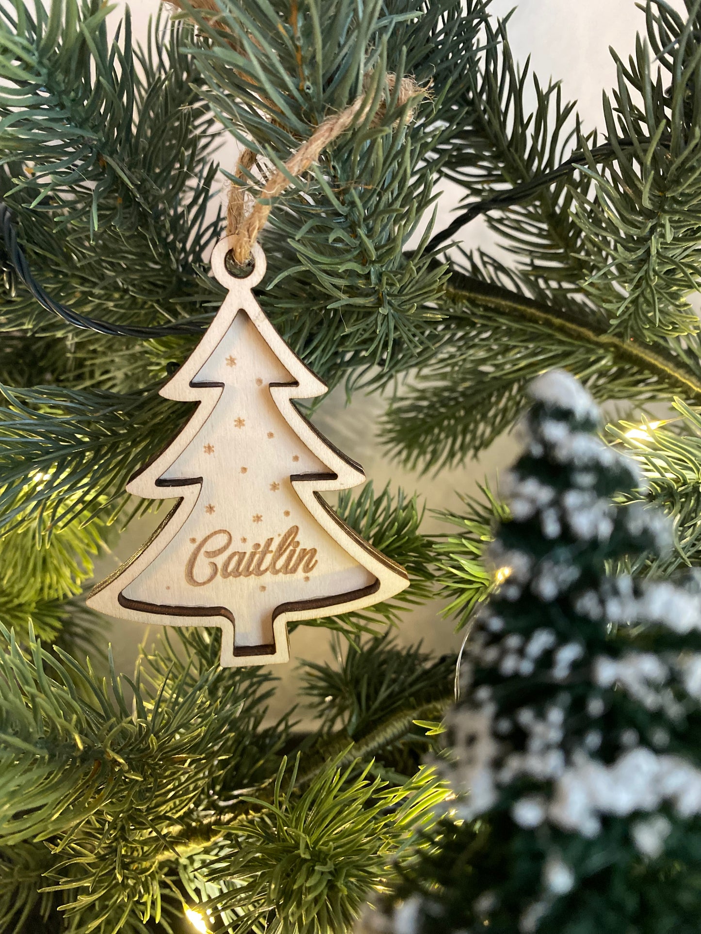 Gepersonaliseerde kerstbal.