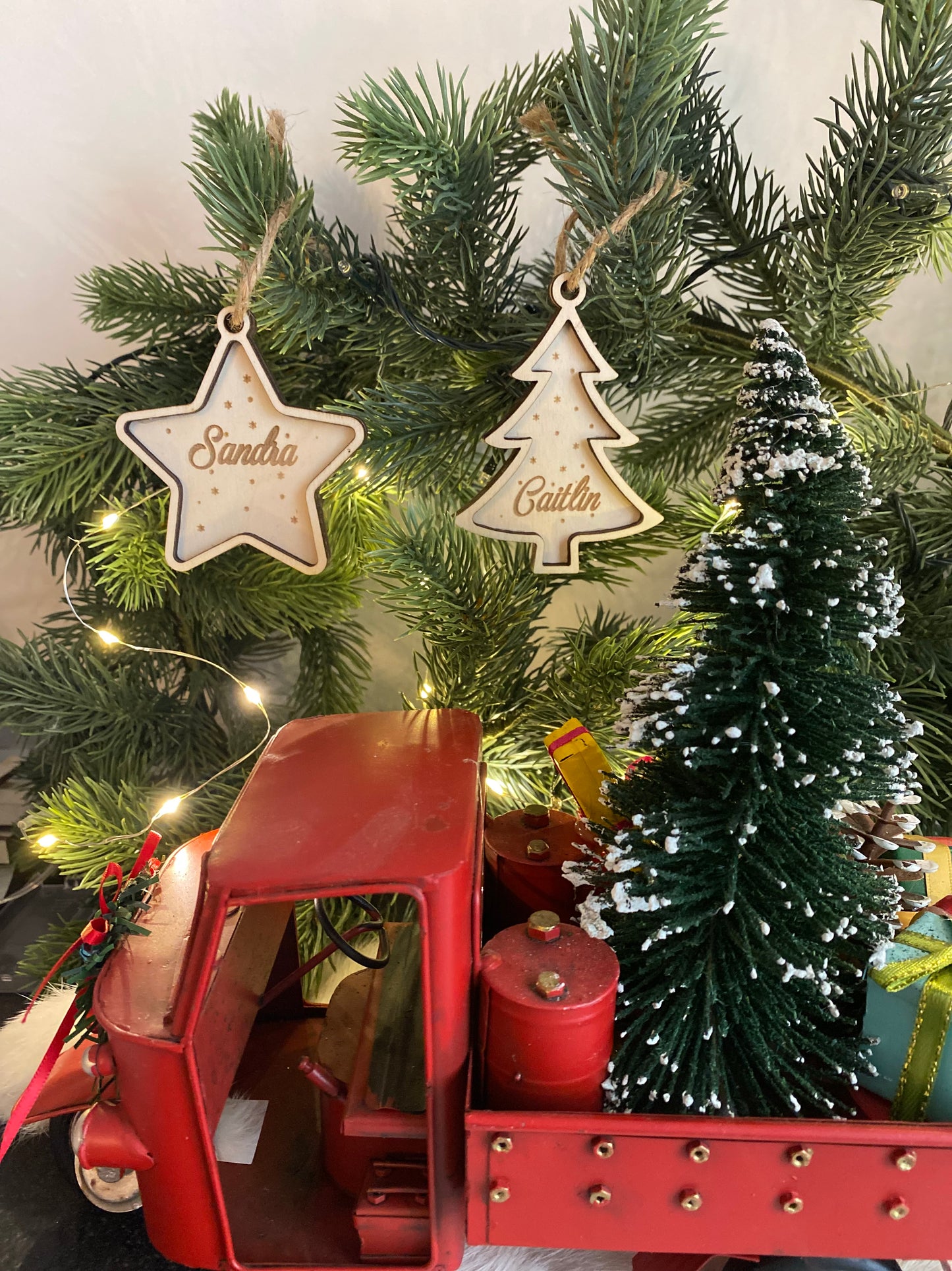 Gepersonaliseerde kerstbal.