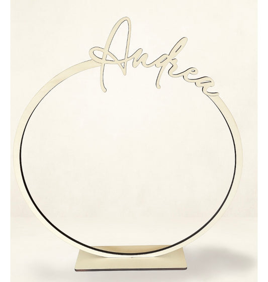 Gepersonaliseerde Naamcirkel met voet