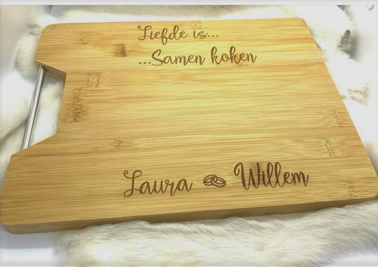Gepersonaliseerde snijplank.